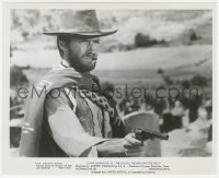 4w1260 GOOD, THE BAD & THE UGLY 8.25x10 still 1968 best c/u of Clint Eastwood with gun, Sergio Leone