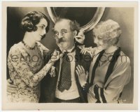 4w1278 HAUNTED HOUSE 8.25x10.25 still 1928 Chester Conklin with sexy Thelma Todd & Barbara Bedford!