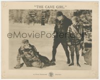 4w1069 CAVE GIRL 8x10 LC 1921 Charles Meredith stops half-breed Boris Karloff from kidnapping girl!