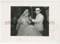 4w1748 VIRGINIA candid 5x7 still 1941 Madeleine Carroll in costume with director Edward H. Griffith!