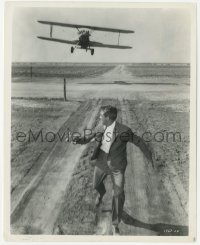 4w1511 NORTH BY NORTHWEST 8x10 still 1959 classic scene with Cary Grant & cropduster, Hitchcock!