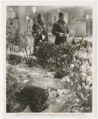 4w1515 ODD MAN OUT 8x10 still 1947 wounded James Mason hides from police on snow bank, Carol Reed!