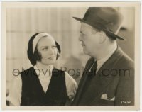4w1531 PAID 8x10.25 still 1930 close up of pretty Joan Crawford staring at Robert Emmett O'Connor