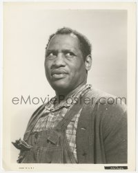 4w1535 PAUL ROBESON 8x10.25 still 1942 close portrait wearing bib overalls in Tales of Manhattan!