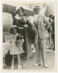4w1626 SHIRLEY TEMPLE 7x9 news photo 1935 the child star about to sail for Hawaii with her parents!