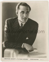 4w1634 SIN TAKES A HOLIDAY 8x10.25 still 1930 Pathe studio portrait of Basil Rathbone in suit & tie!