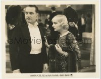 4w1637 SINNERS IN THE SUN 8.25x10.25 still 1932 worried Carole Lombard & Walter Byron at party!