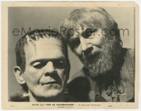 4w1653 SON OF FRANKENSTEIN 8x10 still 1939 c/u of monster Boris Karloff & Bela Lugosi as Ygor!