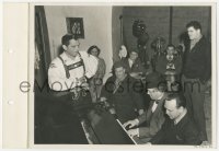 4w1684 SWISS MISS candid 8x12 key book still 1938 Stan Laurel & music director Marvin Hatley on piano!