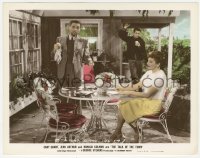 4w0931 TALK OF THE TOWN color-glos 8x10.25 still 1942 Cary Grant eavesdrops on Jean Arthur & Colman!
