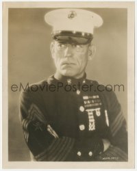 4w1693 TELL IT TO THE MARINES 8x10.25 still 1926 great image of hard-boiled Lon Chaney in uniform!