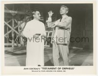 4w1698 TESTAMENT OF ORPHEUS 8x10.25 still 1962 directed by Jean Cocteau, robed guy with gun!