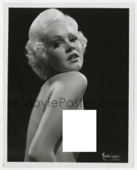 4w1739 UNKNOWN BURLESQUE STRIPPER 8x10 burlesque publicity still 1960s nude portrait by Seymour!