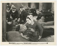 4w1764 WHITE ANGEL 8x10.25 still 1936 Kay Francis as war nurse Florence Nightingale with wounded man!