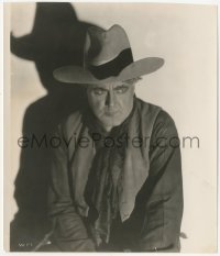 4w1767 WILLIAM FARNUM 8x9.5 still 1920s great cowboy portrait wearing heavy makeup by shadow!