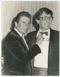 4w1770 WILLIAM SHATNER/LEONARD NIMOY 7x9 news photo 1987 at the Academy Awards by John Paschal!