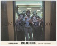 4w0905 DAWN OF THE DEAD color English FOH LC 1978 George Romero, undead Zombies rushing through door!