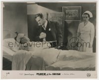 4w1265 GREAT GUY English FOH LC 1936 close up of James Cagney talking to man in hospital!