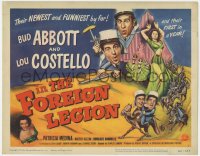 4w0025 ABBOTT & COSTELLO IN THE FOREIGN LEGION TC 1950 great wacky art of Bud Abbott & Lou Costello!