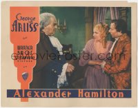 4w0364 ALEXANDER HAMILTON LC 1931 close up of Doris Kenyon between George Arliss & Lionel Belmore!