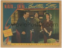 4w0385 BEDTIME STORY LC 1941 Robert Benchley between worried Fredric March & sexy Loretta Young!