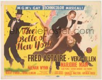 4w0052 BELLE OF NEW YORK TC 1952 great artwork of Fred Astaire & sexy Vera-Ellen dancing!