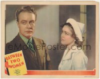 4w0389 BETWEEN TWO WOMEN LC 1937 Maureen O'Sullivan tells doctor Edward Norris to give it up!