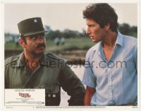 4w0391 BEYOND THE LIMIT LC #1 1983 best c/u of Richard Gere & Bob Hoskins staring at each other!