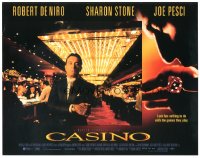 4w0427 CASINO LC 1995 Martin Scorsese directed, great close up of gambler Robert De Niro!
