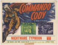4w0087 COMMANDO CODY chapter 4 TC 1953 great art & inset of Judd Holdren, Nightmare Typhoon!