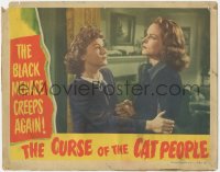 4w0462 CURSE OF THE CAT PEOPLE LC 1944 Val Lewton/Robert Wise classic, black menace creeps again!