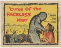 4w0093 CURSE OF THE FACELESS MAN TC 1958 volcano man of 2000 years ago stalks Earth to claim girl!