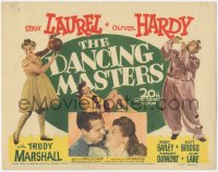 4w0096 DANCING MASTERS TC 1943 Stan Laurel in drag & Oliver Hardy in wacky outfit, Trudy Marshall!