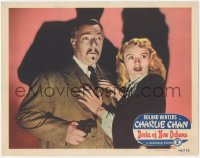 4w0491 DOCKS OF NEW ORLEANS LC #2 1948 Roland Winters as Charlie Chan & Virginia Dale in peril!