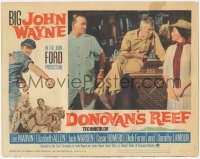 4w0494 DONOVAN'S REEF LC #3 1963 John Wayne in bar watches Lee Marvin romance Elizabeth Allen!