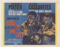 4w0114 EDGE OF THE CITY int'l TC R1960s Martin Ritt directed, John Cassavetes, Sidney Poitier