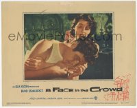 4w0513 FACE IN THE CROWD LC #5 1957 close up of Patricia Neal comforting Andy Griffith, Elia Kazan!