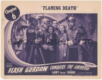 4w0520 FLASH GORDON CONQUERS THE UNIVERSE chapter 6 LC 1940 Crabbe, Hughes, Gwynne, Flaming Death!