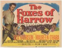 4w0127 FOXES OF HARROW TC 1947 Rex Harrison & pretty Maureen O'Hara in New Orleans Louisiana!