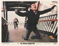 4w0526 FRENCH CONNECTION LC #3 1971 William Friedkin directed, Gene Hackman in movie chase climax!