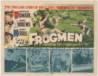 4w0129 FROGMEN TC 1951 the thrilling story of Uncle Sam's underwater scuba diver commandos!