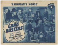 4w0134 GANG BUSTERS chapter 4 TC 1942 Kent Taylor, Irene Hervey, crime serial, Hangman's Noose!