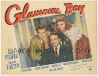 4w0543 GLAMOUR BOY LC 1941 close up of Jackie Cooper, Susanna Foster & Walter Abel by camera!