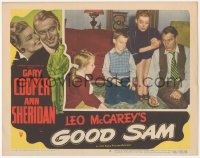 4w0553 GOOD SAM LC #2 1948 Gary Cooper & sexy Ann Sheridan playing with their kids!