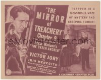 4w0148 GREEN ARCHER chapter 9 TC 1940 Edgar Wallace's hair-raising serial, The Mirror of Treachery!