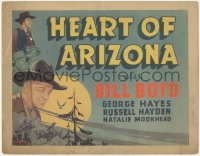 4w0151 HEART OF ARIZONA Other Company TC 1938 great art of William Boyd as Hopalong Cassidy, rare!