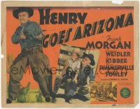 4w0152 HENRY GOES ARIZONA TC 1940 great image of cowboy Frank Morgan with 2 guns & Virginia Weidler!