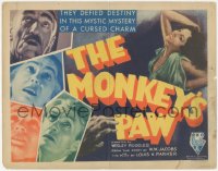 4w0223 MONKEY'S PAW TC 1933 classic story of charm that grants wishes in worst possible way, rare!