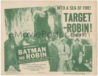 4w0235 NEW ADVENTURES OF BATMAN & ROBIN chapter 6 TC 1949 costumed Robert Lowery, Target - Robin!