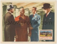 4w0693 NIGHT & THE CITY LC #4 1950 wrestling promoter Richard Widmark, Herbert Lom, Jules Dassin!